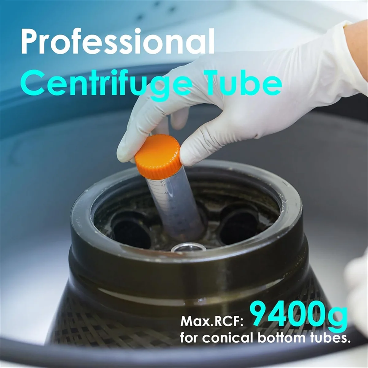 Conical Centrifuge Tubes 50ML, 25Pcs Polypropylene Test Tubes, Leak-Proof Screw Caps, Plastic Container with Graduated