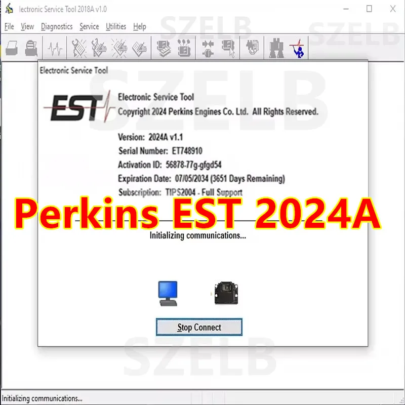 

For Perkins Electronic Service Tool EST 2024A 1PC install