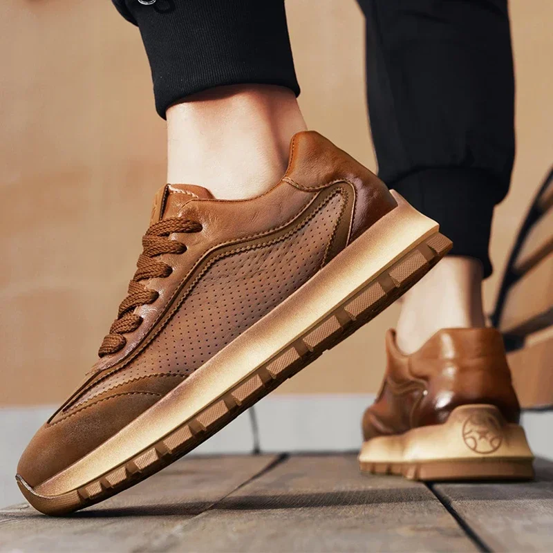

Универсальные мужские кроссовки для отдыха, мужские легкие удобные спортивные прогулочные туфли, модные высококачественные массивные туфли, мужская обувь