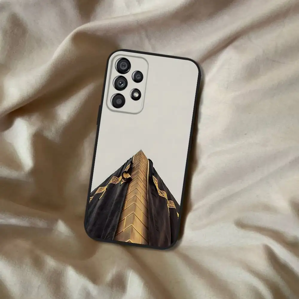 Pilgrims IN Mecca Cover Handyhülle für Samsung Galaxy A20, A21s, A22, A31, A32, A52, A53, A72, 73, A80 Soft Black Cover