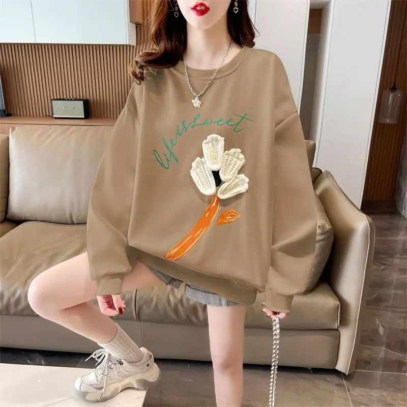 女性のためのゆったりとした痩身パーカー,トレンディなデザイン,大きなサイズ,インターネットの有名人,気質,韓国語版,新しい