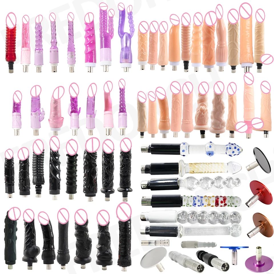 

FREDORCH 3XLR Sex Machine Attachments Extension Rod Tube Love Machines 3Prong Accessories Cannon Dildo Male Masturbation Cup