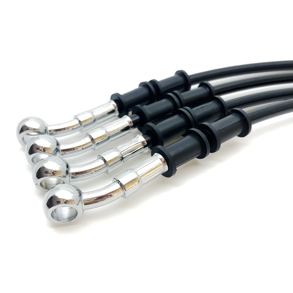 Manguera de freno hidráulico, Cable trenzado de 10mm para Suzuki, Kawasaki, Yamaha, Honda, ATV, color negro, 200 a 2200mm