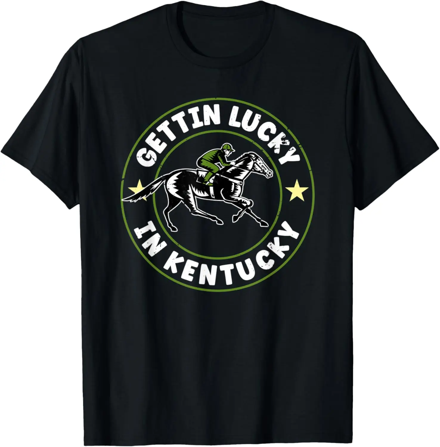 Vintage Getting Lucky Lustiges Pferderennen-T-Shirt