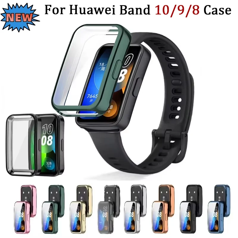Funda de TPU para Huawei Band 10, carcasa protectora de pantalla anticaída y antiarañazos para Huawei Band 9, cubierta de parachoques para accesorios Huawei Band 8