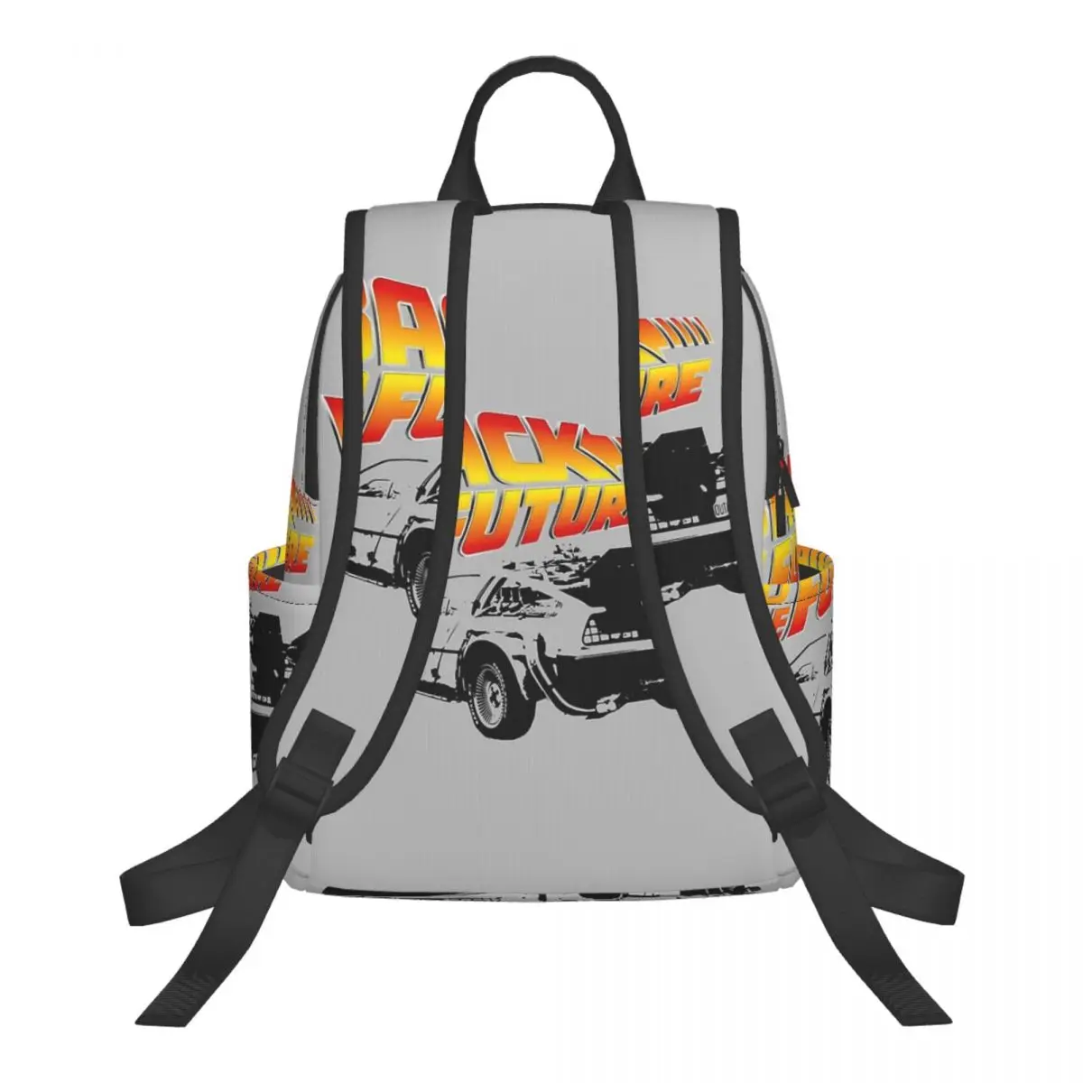 Retro Back To The Future Student Backpack School Bag Hiking Travel Daypack for Men Women Bookbag Shoulder Bags