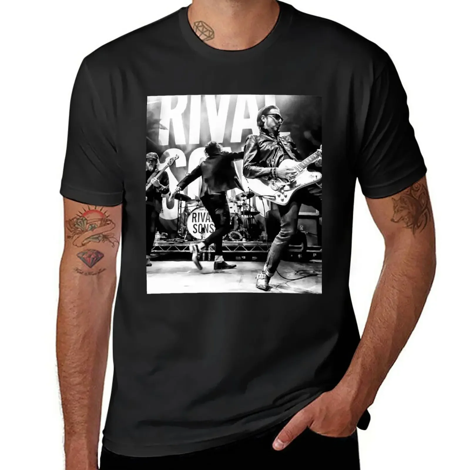 

Мужская футболка оверсайз с принтом Rival Sons Rockfest