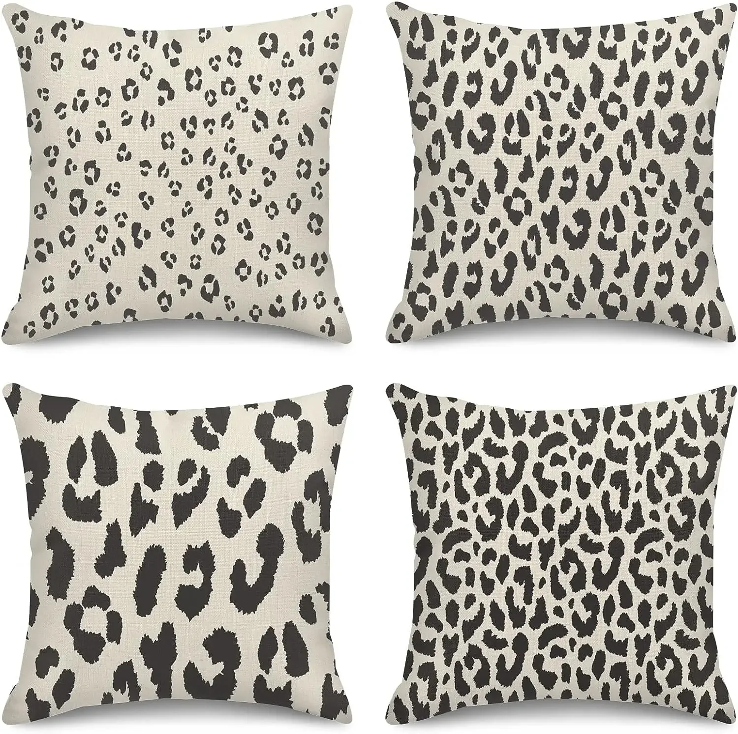 Pillow Cover Home Decoration Cushion Sofa Pillowcase Animal Leopard Print Black Dots  pillowcase 50*50 decor