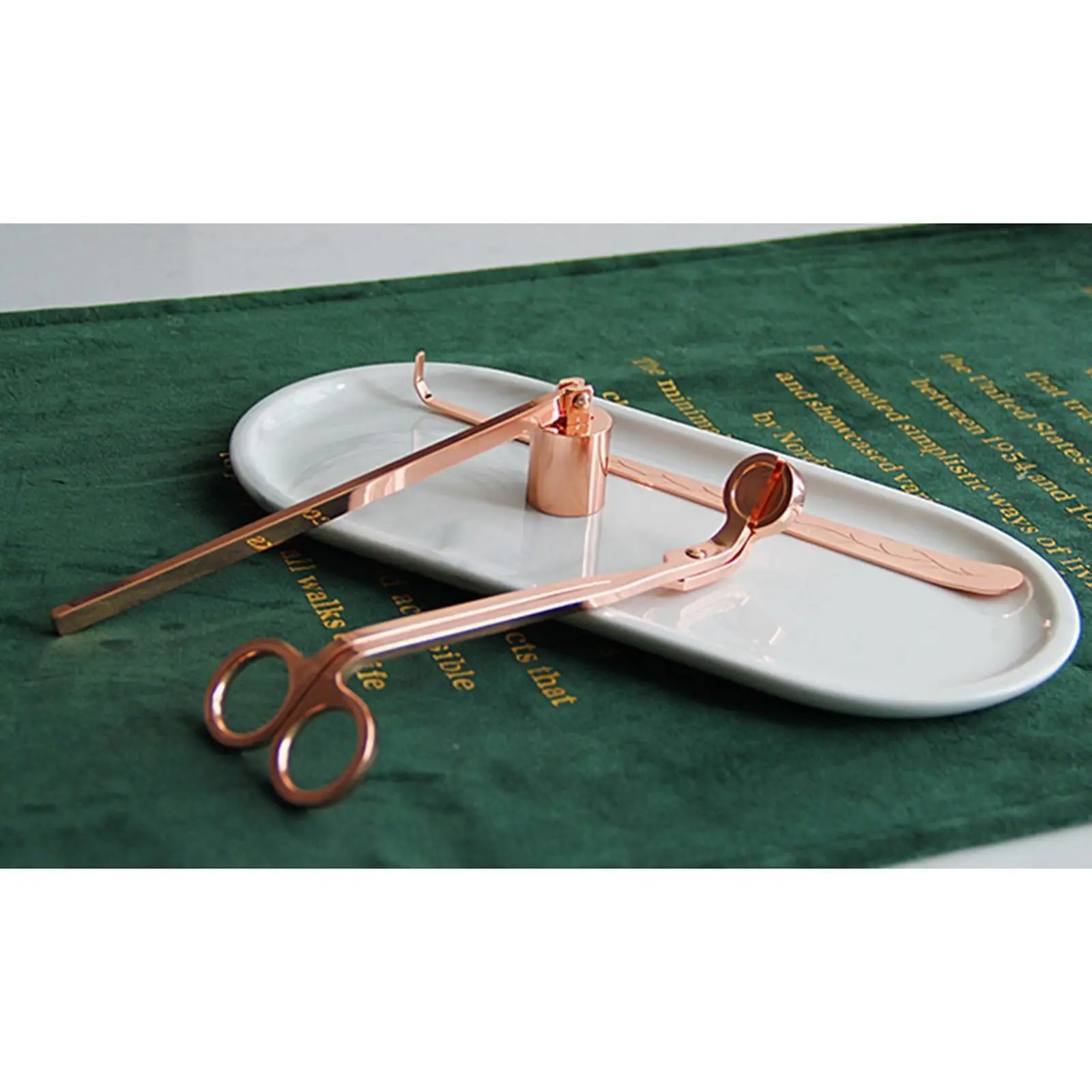 3 in 1 Candle Accessory Set Wick , Candle Wick Dipper, Candle Wick , Candle Care Tools Gift for Candle Lovers , Rose Gold