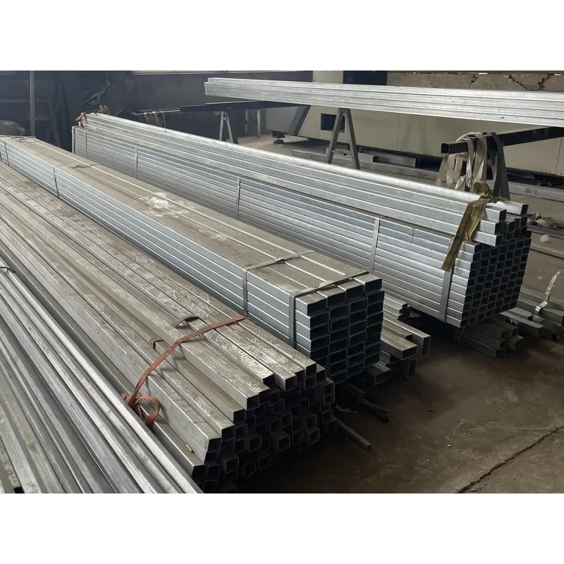 Galvanized Carbon Steel Square Tube Manufacturer 50x50x2.5mm for Greenhouse Frame Agricultural Building Construction Profiles