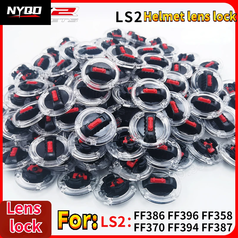 LS2 helmet accessories FF358/370/386/394/396 lens original buckle base switch buckle ear cover knob capacete de moto ls2