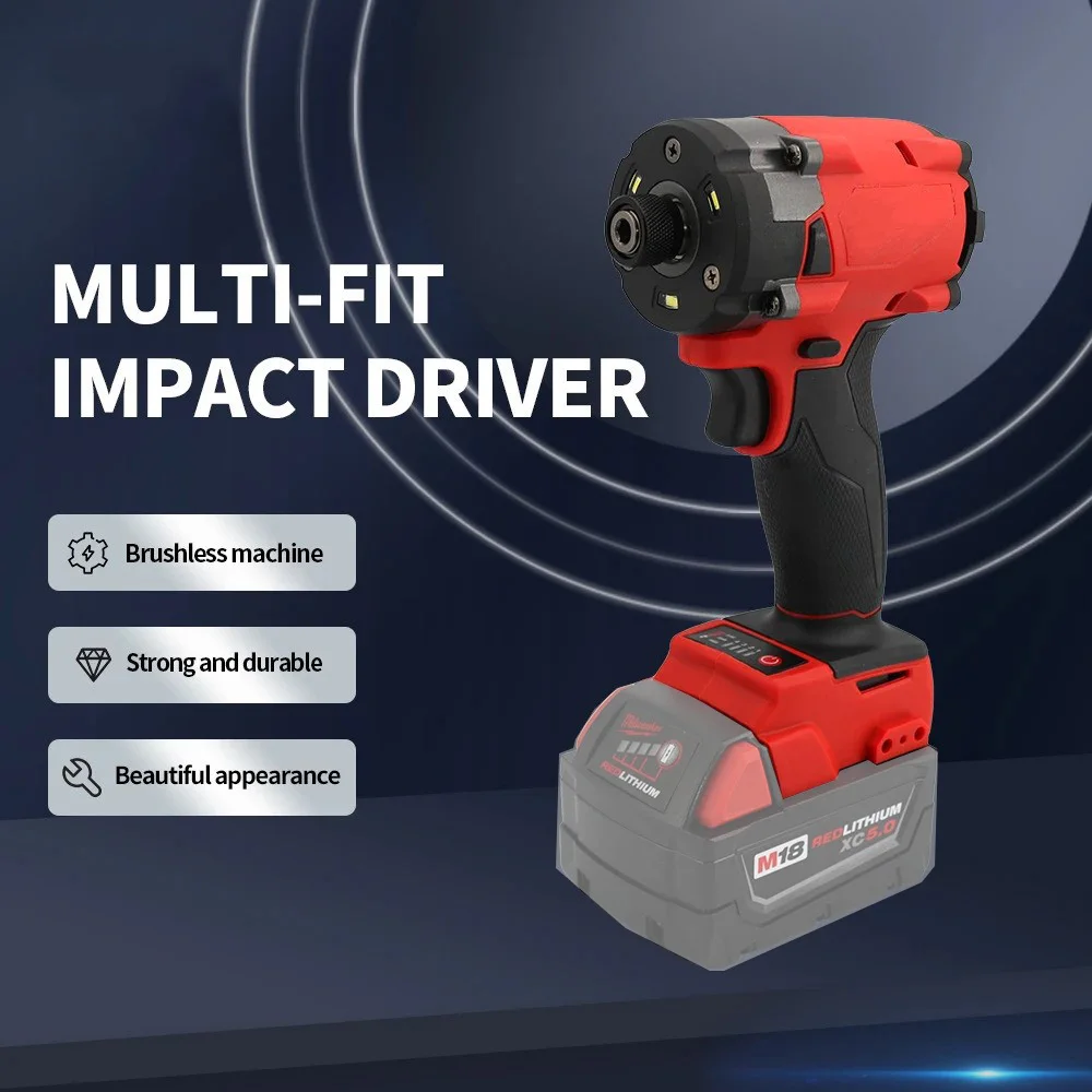 

Brushless Impact Driver 300NM Rechargeable Cordlless Electric Screwdriver Car Truck Repair For Milwaukee 18V Battery Power tools