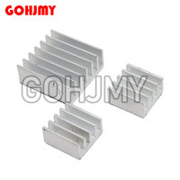 1Set/Lot Adhesive Raspberry Pi 3 Heatsink Cooler Pure Aluminum Heat Sink Set Kit Radiator for Cooling Raspberry Pi 2 B