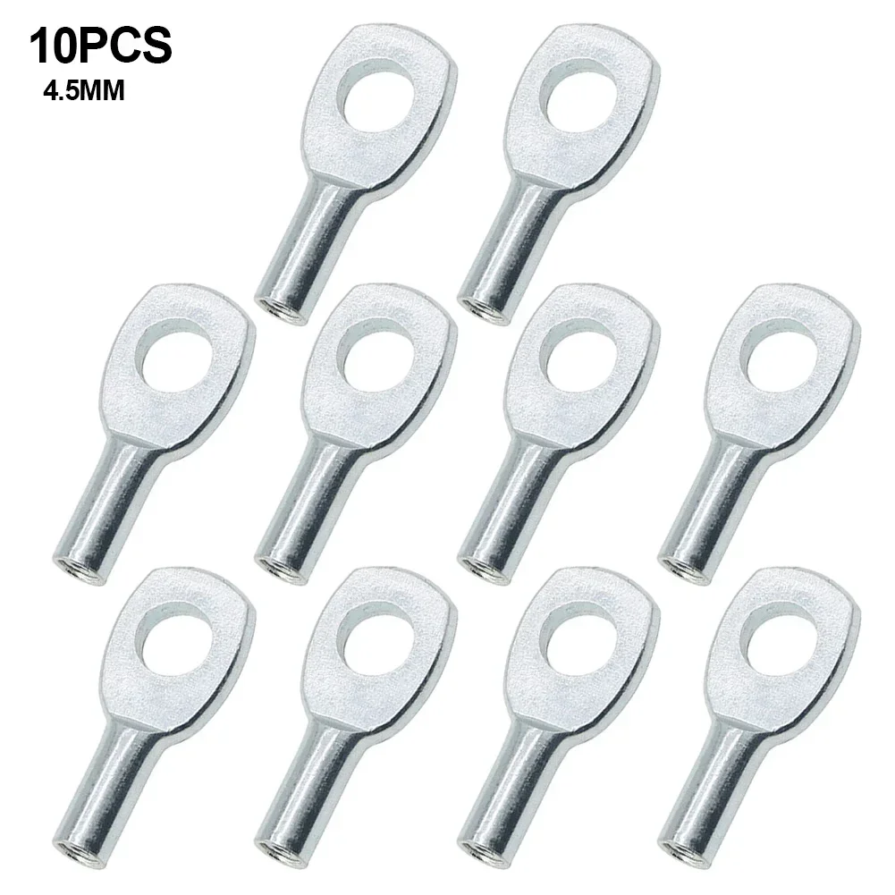 10pcs Gym Pulley Machine Cable Eyelet Terminal Wire Rope Port Joint Stopper Home Gym Gyms Steel Wire Joints Fitness Supplies