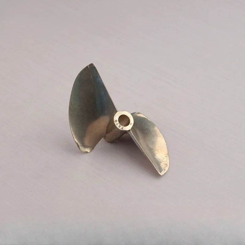 2-blade copper propeller, precision cast iridium copper 6.35 * 70mm