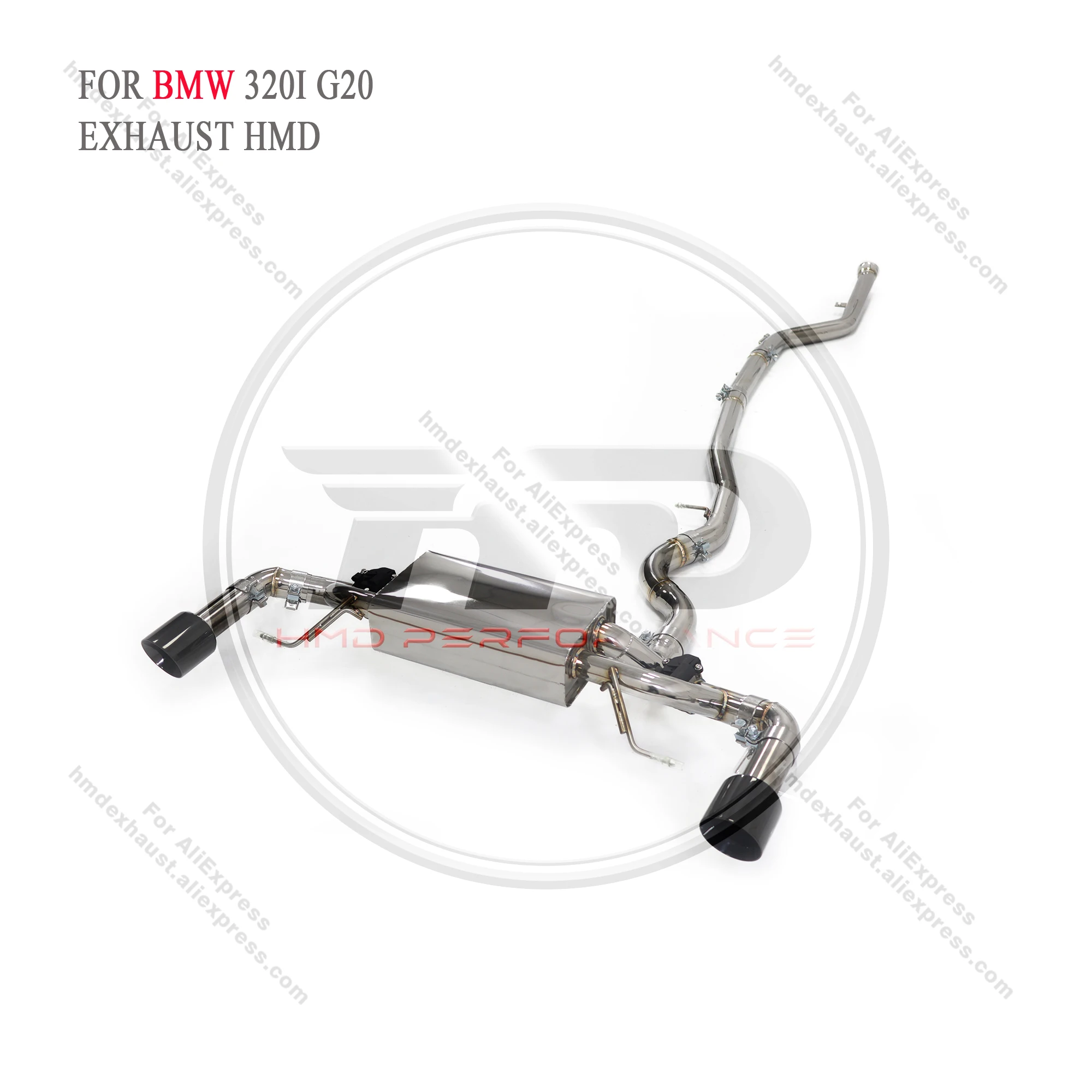 

HMD Stainless Steel Exhaust System Performance Catback Is Suitable For BMW 320i 325i 330i 420i 425i G20 B48 Valve Muffler