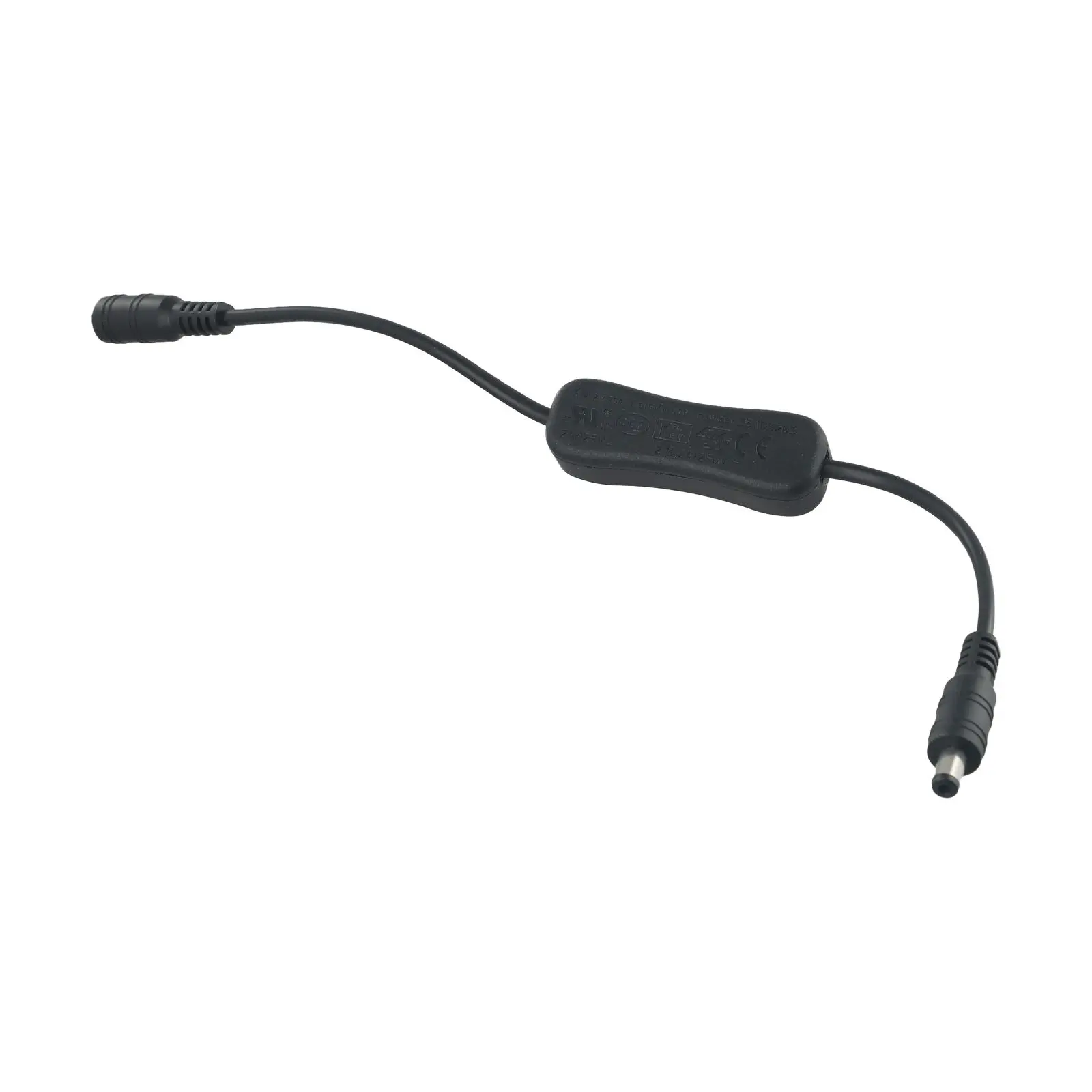 DC 12V Inline Rocker Switch On Off With Female Male -=Power -=Cable 5.5x2.1mm DC -=Connector -=SwitchForLED Strip Light