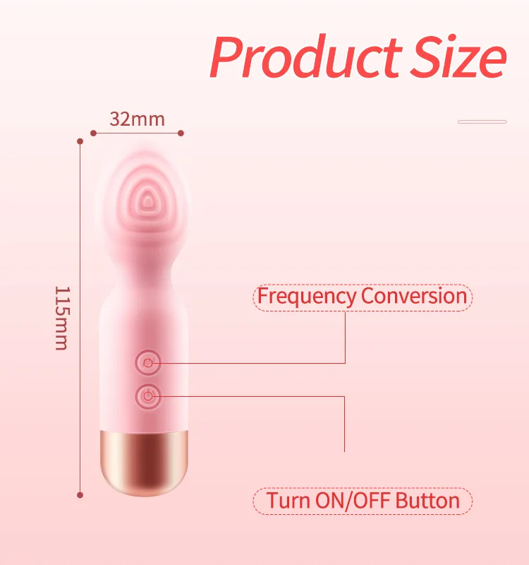 Zauberstab-Vibrator für Frauen, 10-Gang, leistungsstarker G-Punkt-Klitoris-Nippelstimulator, weibliche Masturbation, Dildo, erwachsenes weibliches Sexspielzeug