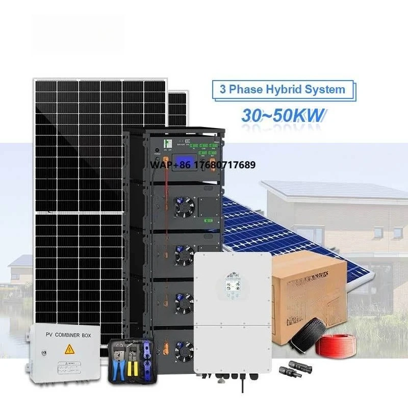 

30Kw Solar Energy Hybrid System Lithium Battery Set Price Full Kit Complete 380Volt 50Kw Energia With Lithium Battery