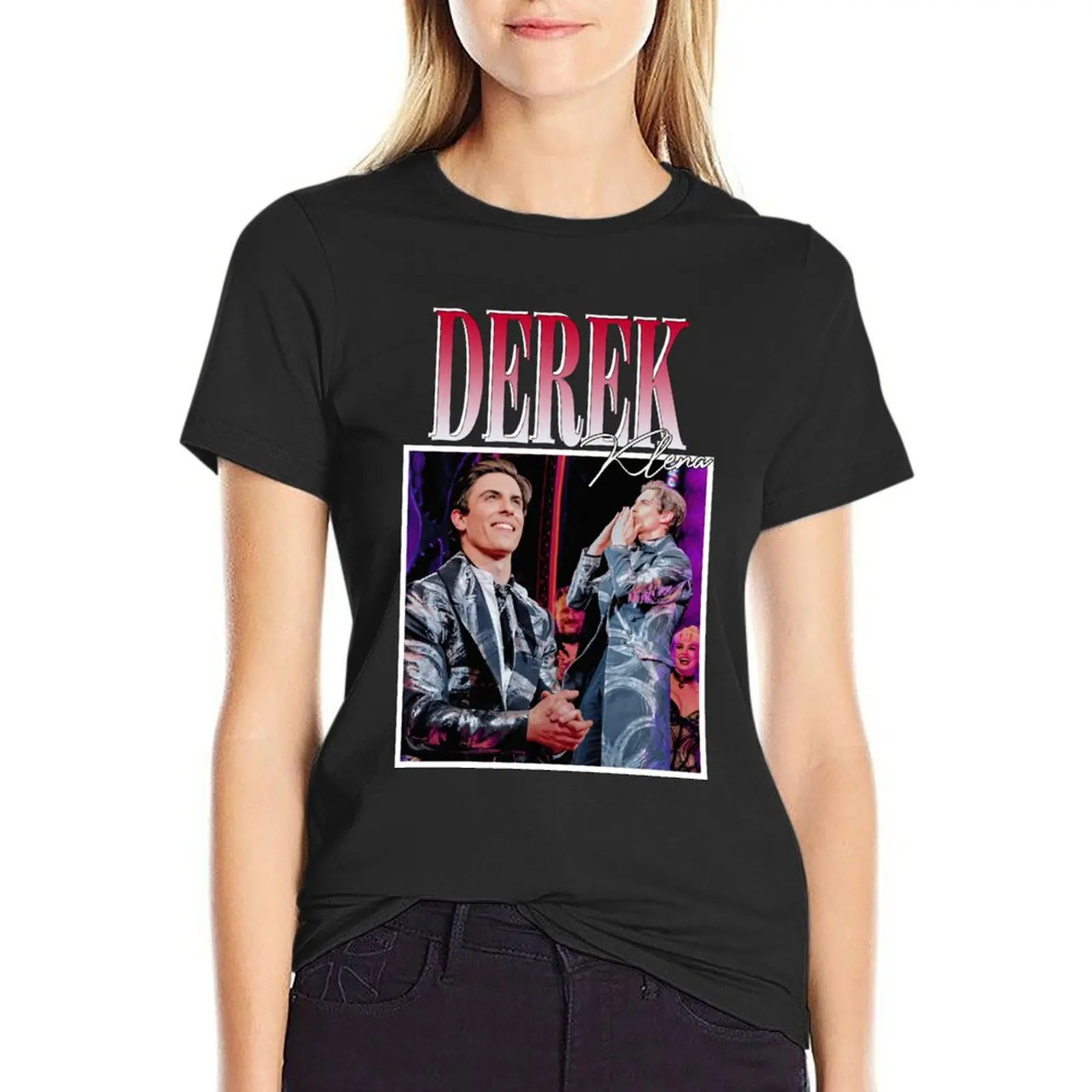 Derek Klena T-Shirt animal print shirt for girls aesthetic clothes lady clothes vintage clothes Women's tee shirt