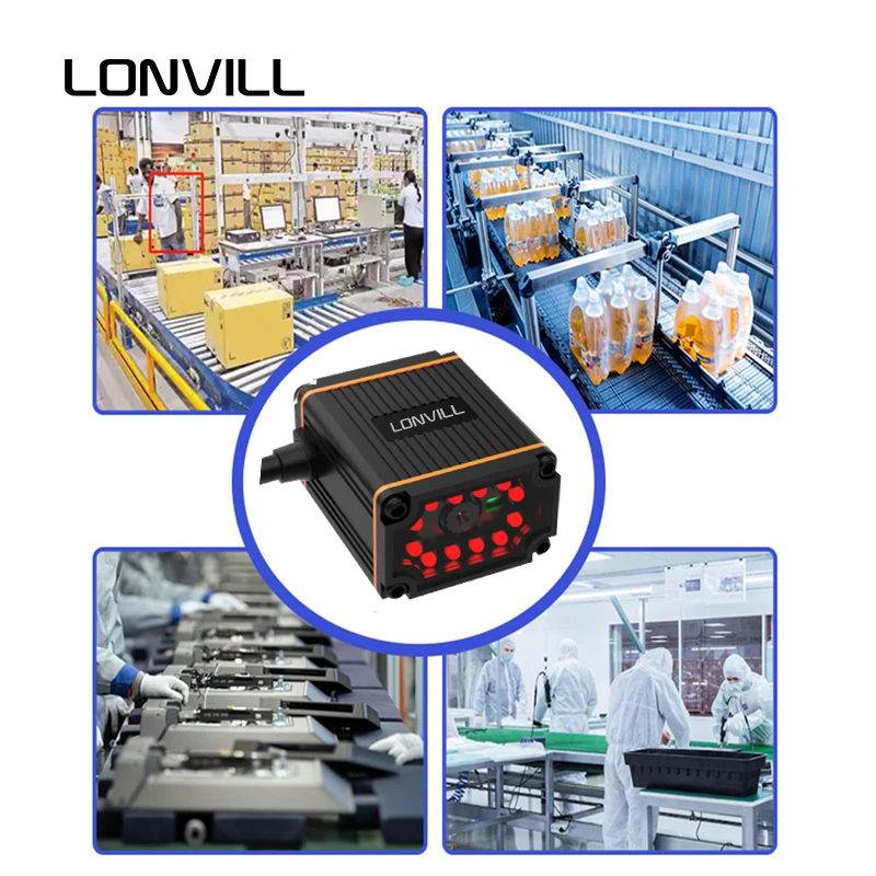 OEM DPM Data Matrix Code Reader Industrial 2D Fixed Bar Code Scanner Ethernet TCP IP Barcode Scanner