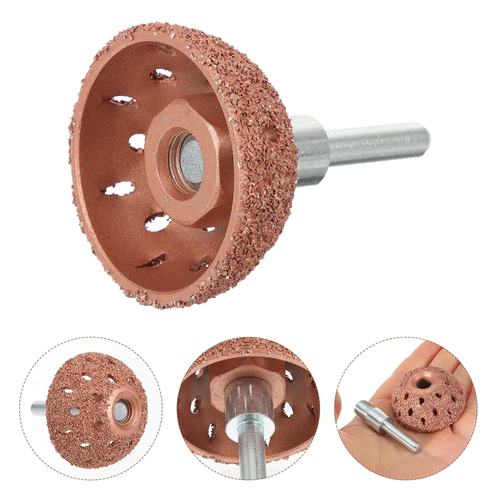 

Tire Buffing 42mm Hard Metal Grinding Head for Car Tire Repair Kit Professional Tool Wheel Repair Kit Round Rod