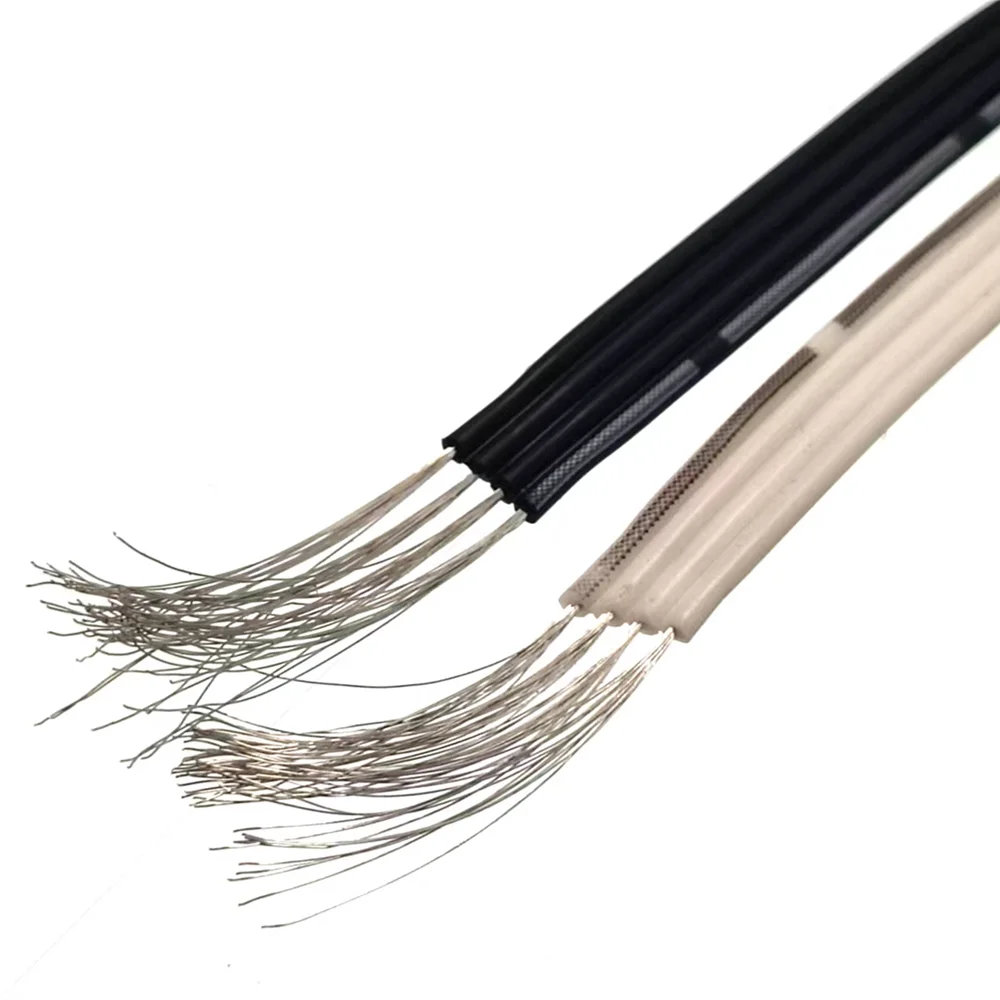 4 and 5 parallel flat soft silicone wire 28AWG ultra-fine 4P5P high-temperature resistant ultra soft ribbon cable connecting wir