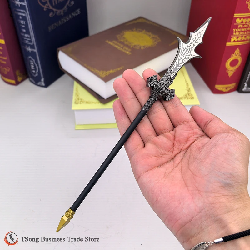 

Черный миф: WuKong 25 см (9,84 дюйма), игровые периферийные устройства, реплика из сплава Ян Цзянь, модели оружия, трехконечные, с двумя лезвиями, Spe