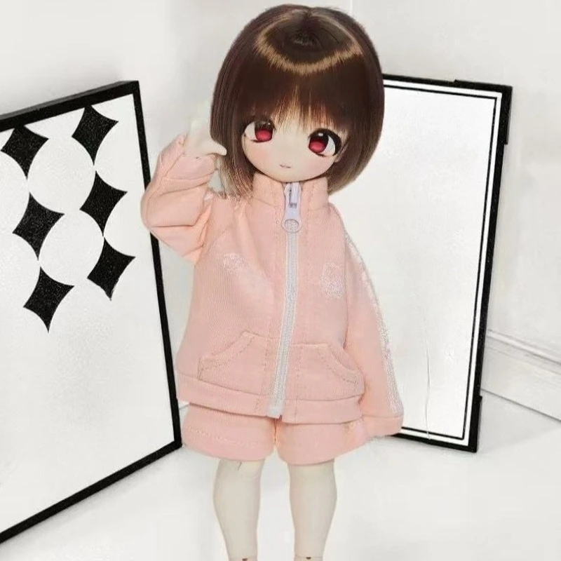 1/6 Doll's Clothes Suit for 30cm Bjd Doll Outfit Sports Set Top+shorts Dress Up Play House Girl Toys Doll Accessories, No Doll