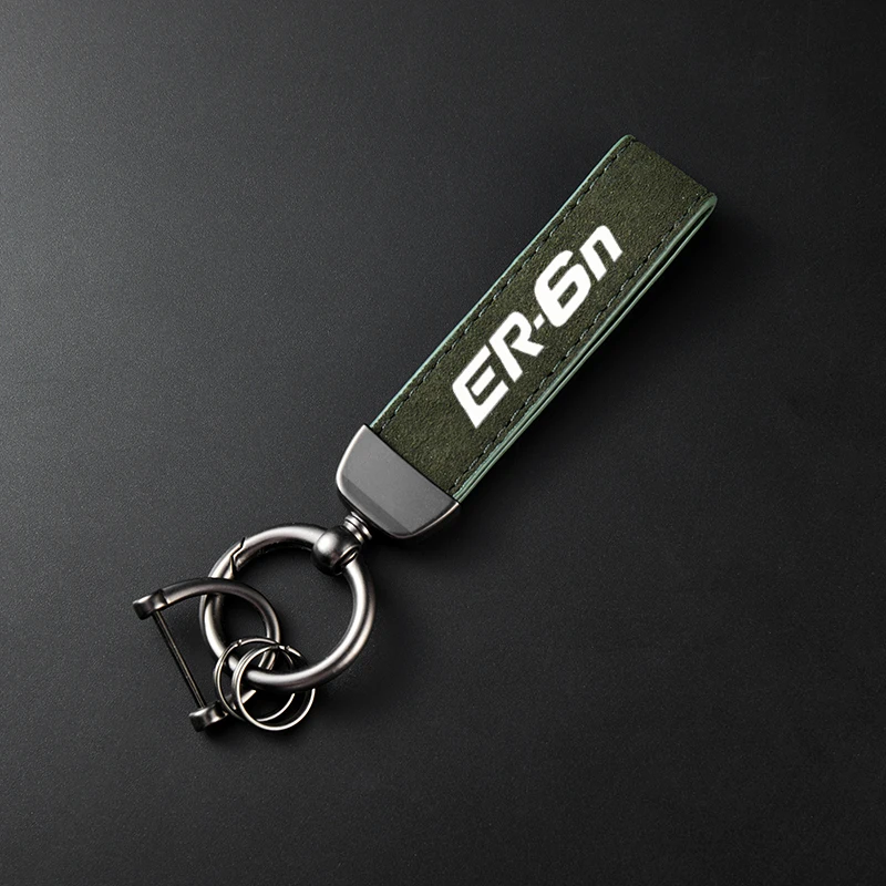 

Высококачественный кожаный замшевый брелок для мотоцикла для Kawasaki ER6N ER 6N ER-6N, аксессуары