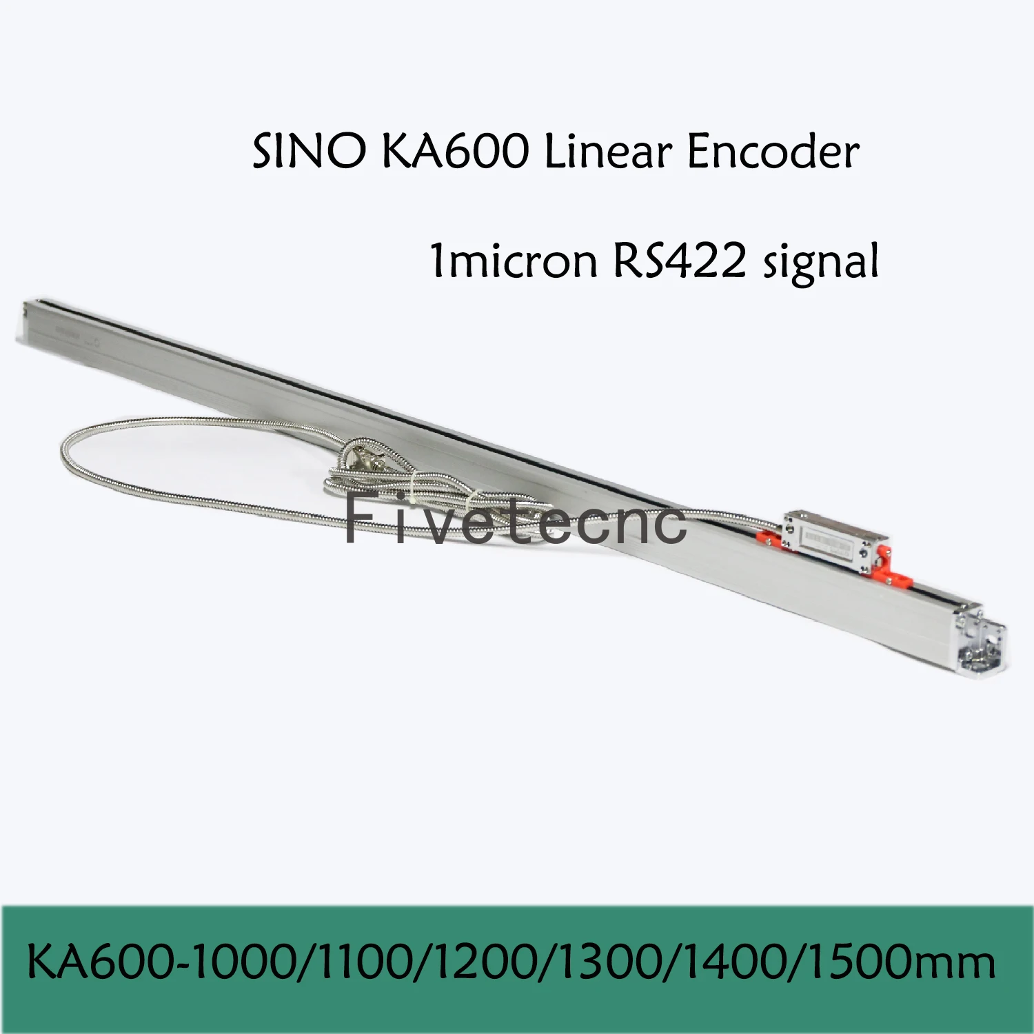 Sino Ka600 1000 1100 1200 1300 1400 1500 mm Mícron Rs422 Dro Linear Vidro Escala Ka600 0.001 mm Codificador Óptico para Torno de Trituração