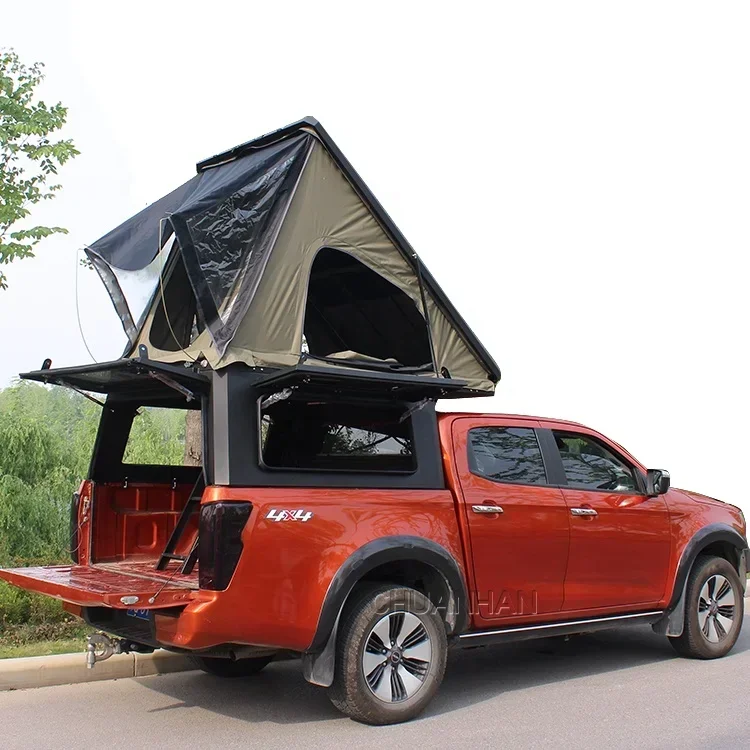 Pickup truck cover alu-cab canopy camper roof top tent aluminum hard top canopy for F150 Tuandra