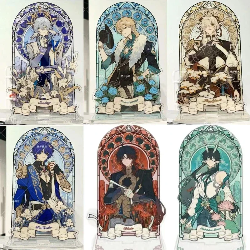 هونكاي: ستار السكك الحديدية Phainon النوافذ الملونة الاكريليك الشكل حامل نموذج لوحة لتقوم بها بنفسك زخرفة مكتب الدائمة علامة حلية لمحبي هدية