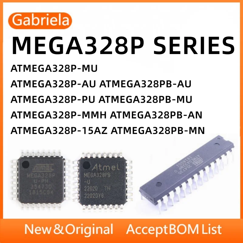 ATMEGA328P-MU ATMEGA328P-AU ATMEGA328PB-AU ATMEGA328P-PU ATMEGA328PB-MU ATMEGA328P-MMH ATMEGA328PB-AN ATMEGA328P-15AZ 328PB-MN