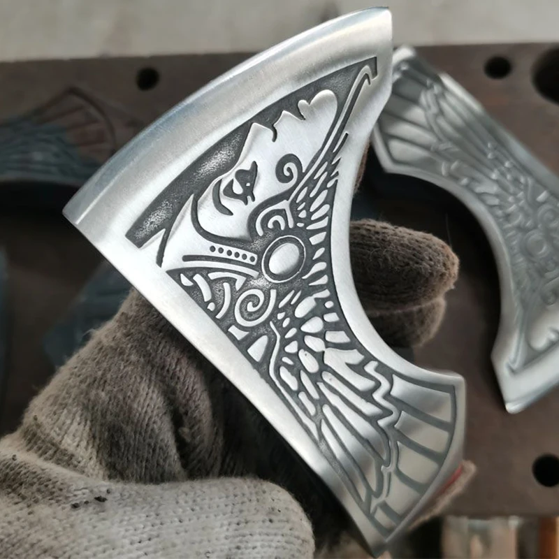Forge Viking Axe Head Multifunctional Survival Self-defense Axes Without Handlee 4