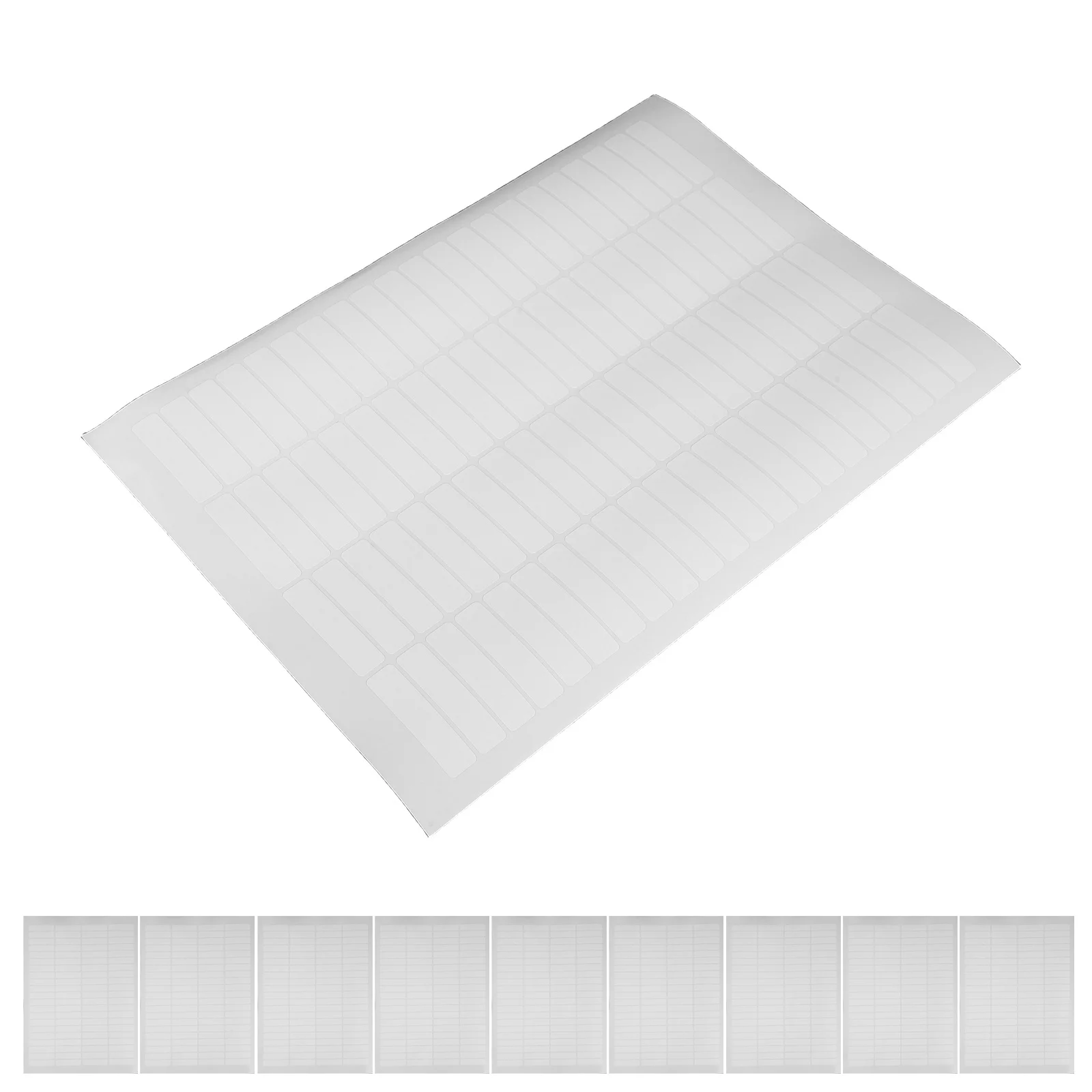 

20 Sheets Waterproof Material Labels Self-Adhesive White Rectangle Coding Labels for Shipping Address File Classification
