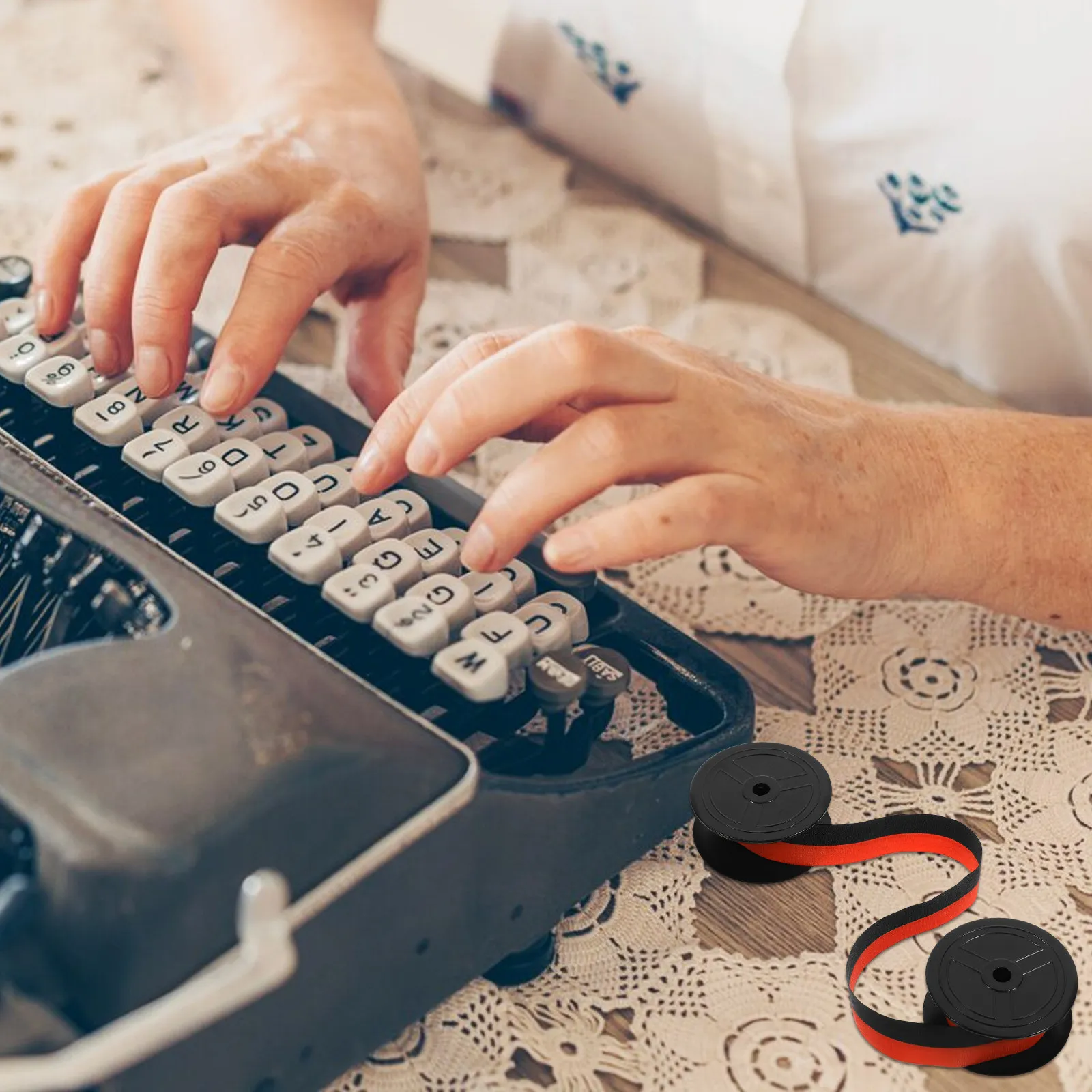 

Лента для пишущих машинок GR24 GR41, прозрачная, с сильным поглощением чернил, сменная, для ручных принтеров, бытовая