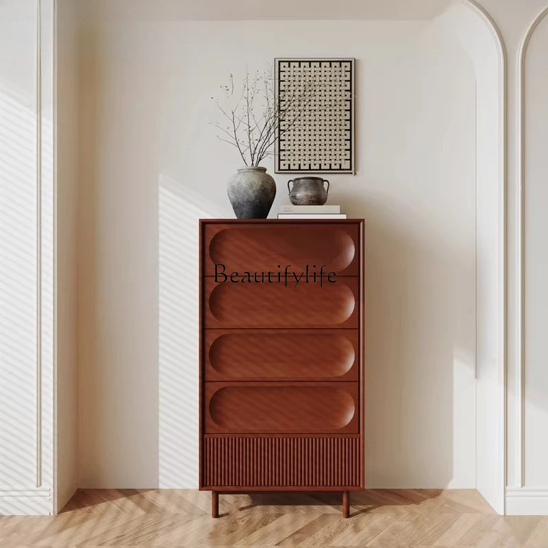 

Nordic creative entry into the door, living room decoration locker baking paint customization
