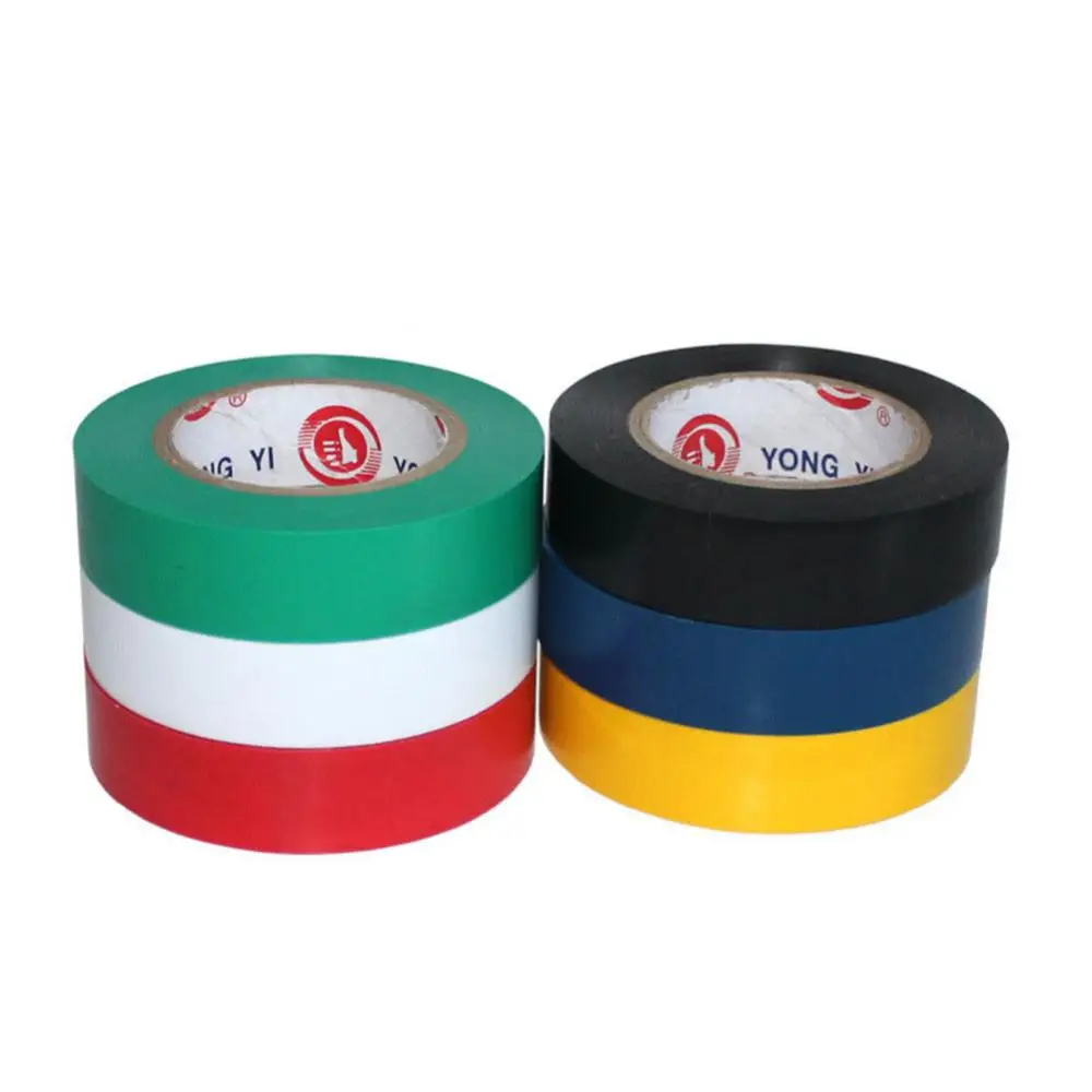 9m Black Electrician Wire Insulation Flame Retardant Plastic Tape Electrical High Voltage PVC Waterproof Tape Self-adhesive Tape