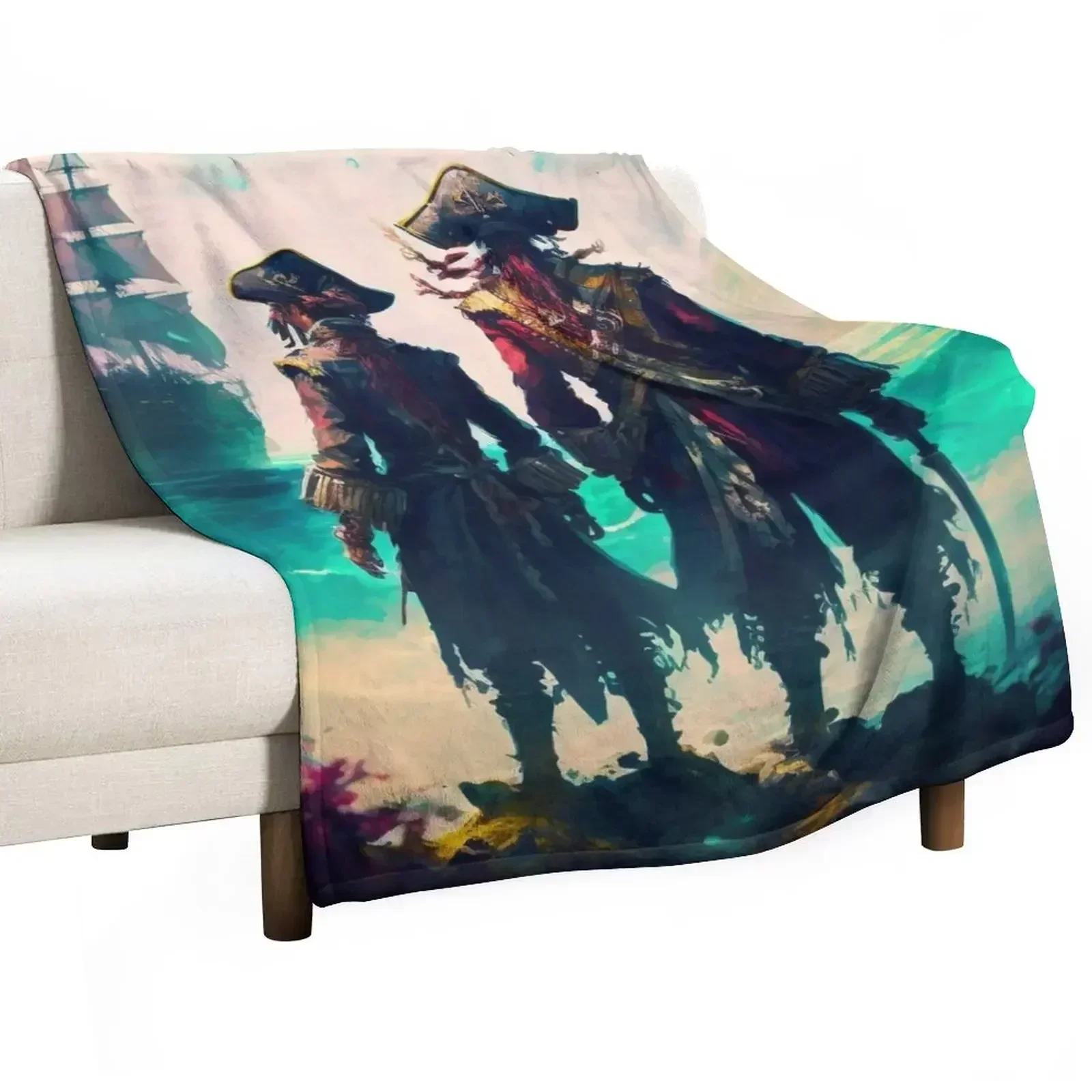 Lost at Sea are We Throw Blanket Fluffy Cozy Throw Blanket for Home Decor