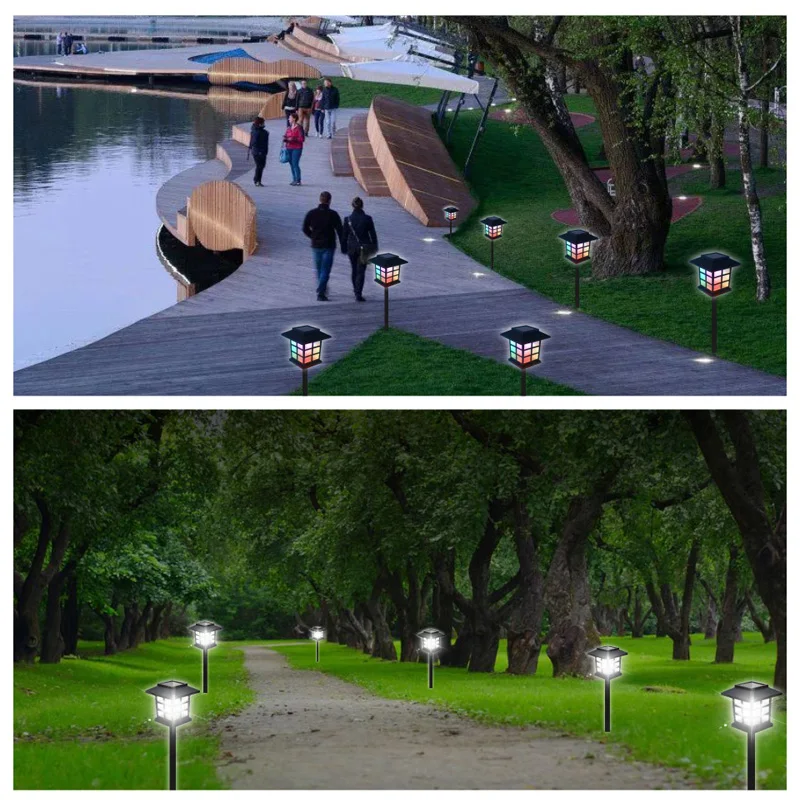 8 Pack Solar Pathway Lights Outdoor Waterproof LED for Garden Yard Patio Walkway Driveway Landscape Lawn Lamp Auto On Decor