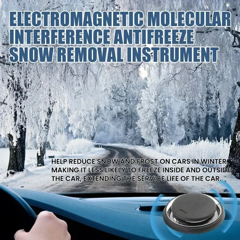 New Electromagnetic Ice Melting Deicer Solar Power Supply Winter Car Antifreeze Molecular Snow Remover Portable Air Freshener image 3