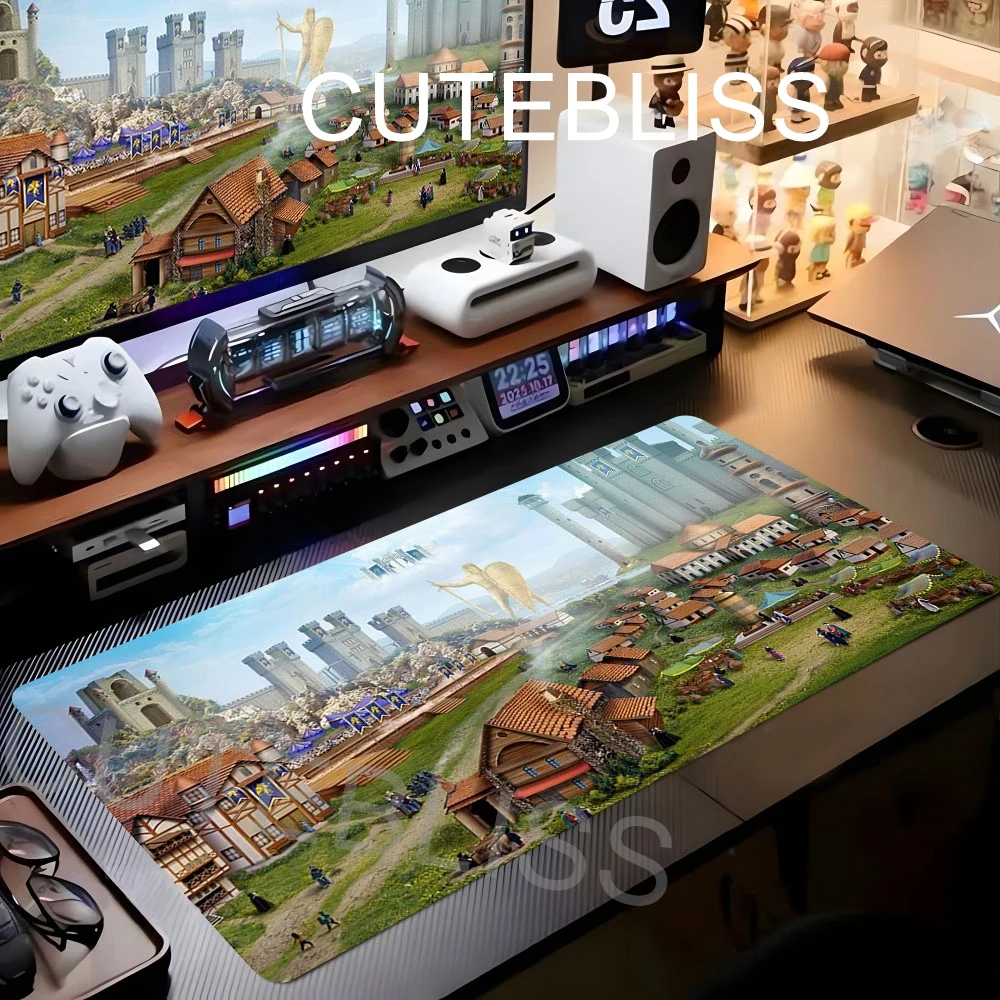 

Игровой коврик для стола Magic Heroes of Might and Magic, удлиненный коврик для мыши, мягкий тканевый материал, нескользящая резина, для декора игровой комнаты