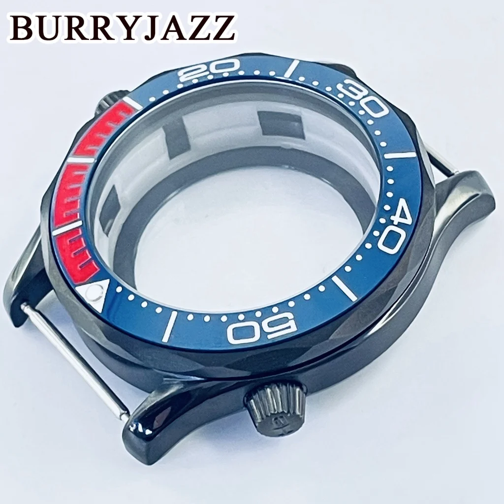 Burryjazz-防水サファイアガラスケース,300,セラミックベゼル,41mm,nh35,nh36,nh34,nh38,nh70,nh72