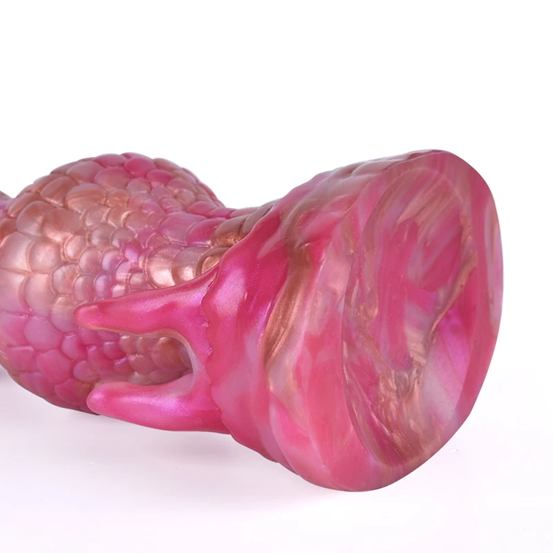 18.3*5.6cm Fantasy Dragon Scaly Dog Dildo Glow in Dark G Spot Dick Women Masturbator Adult Sex Toys for Pussy Anal Masturbation - view 6