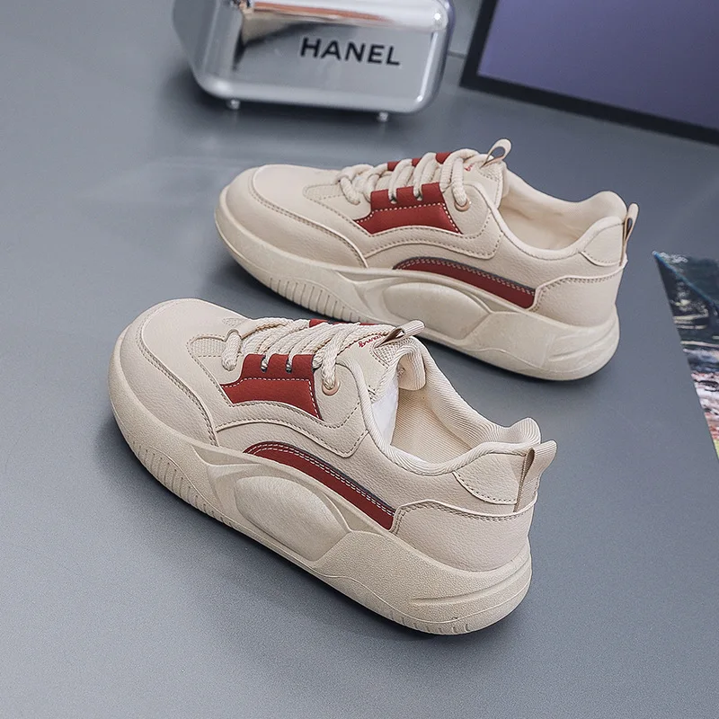 Veelzijdige Sneakers Met Dikke Zolen Voor Vrouwen, Casual Sportschoenen, Nieuw, 2024