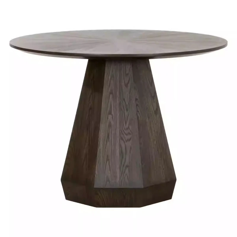 

American/minimalist modern restaurant oak round dining table casual table Nordic