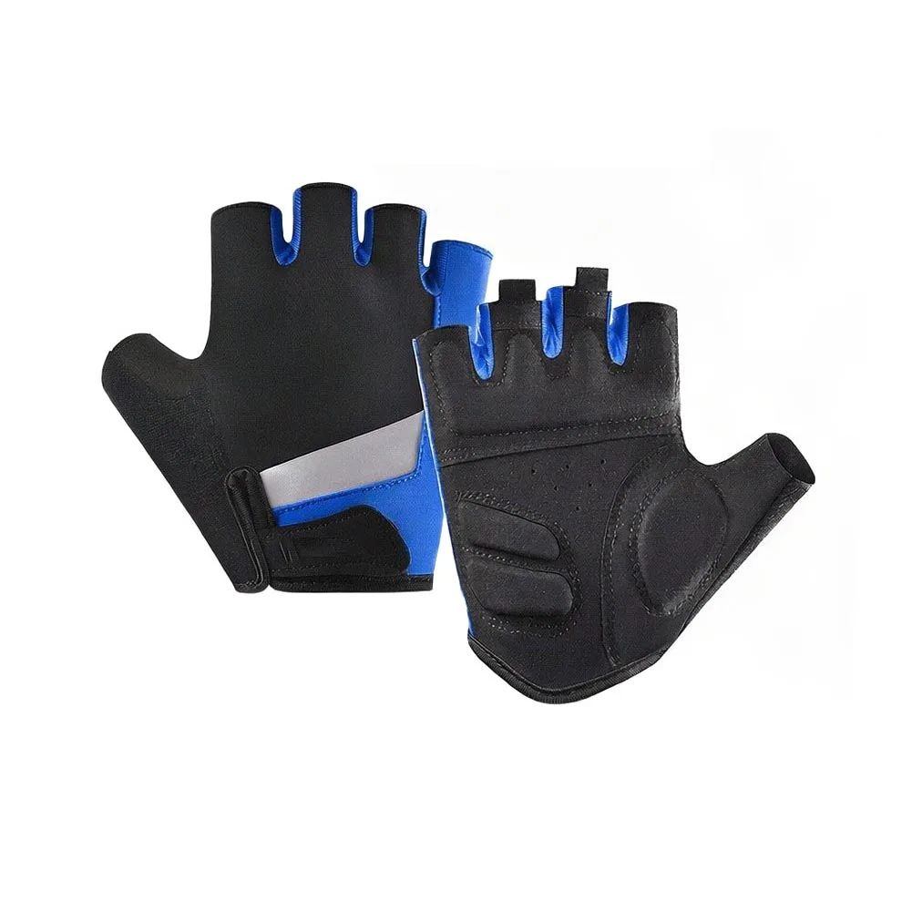 Men's and Women's Half-Finger Cycling Gloves Designed for Comfort Durability and Visibility in Low-Light Conditions