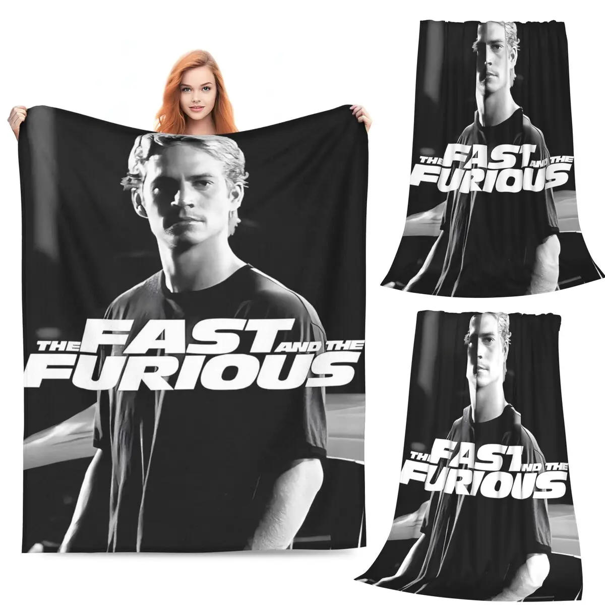 

Fast & Furious Blankets Soft Warm Flannel Throw Blanket Bedding for Bed Living room Picnic Travel Home Couch