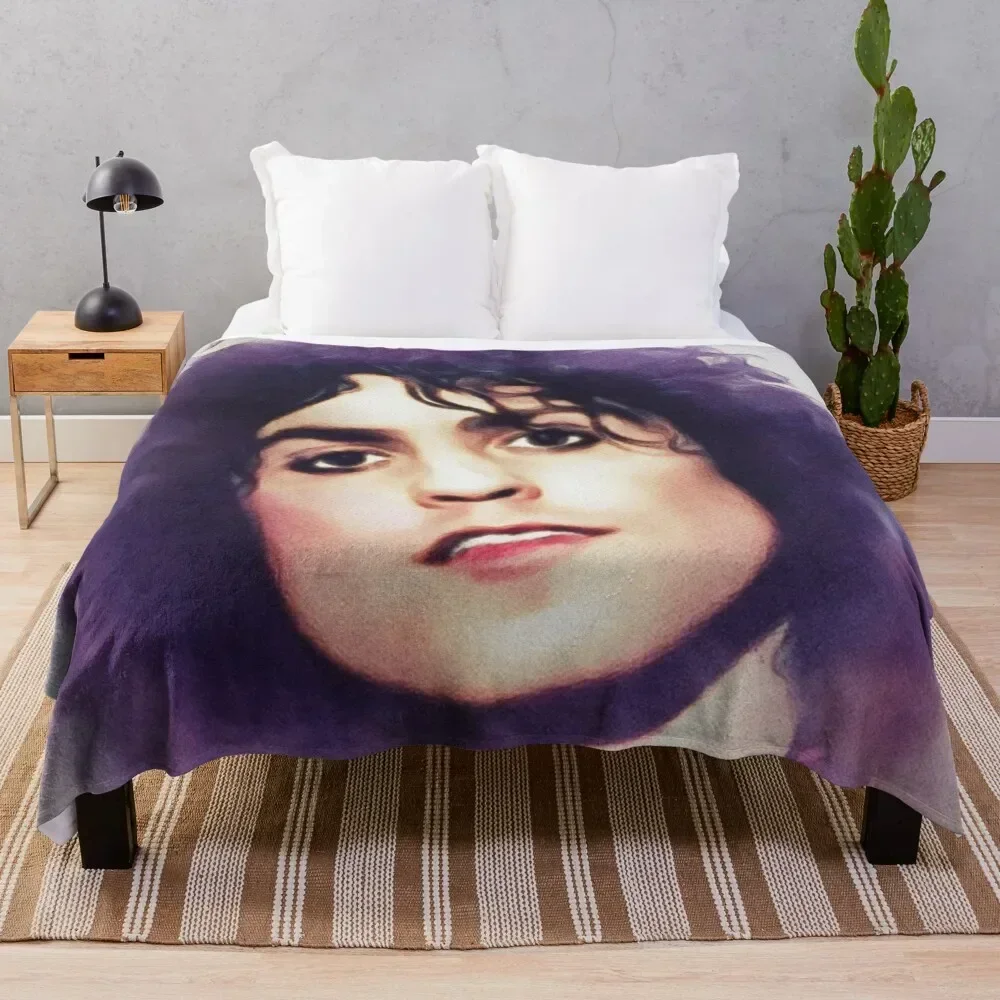 

Marc Bolan, Music Legend Throw Blanket Warm Plush Fuzzy Blanket for Living Room